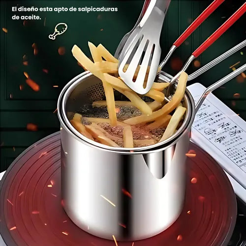 OLLA PARA FREÍR PRO+PINZAS