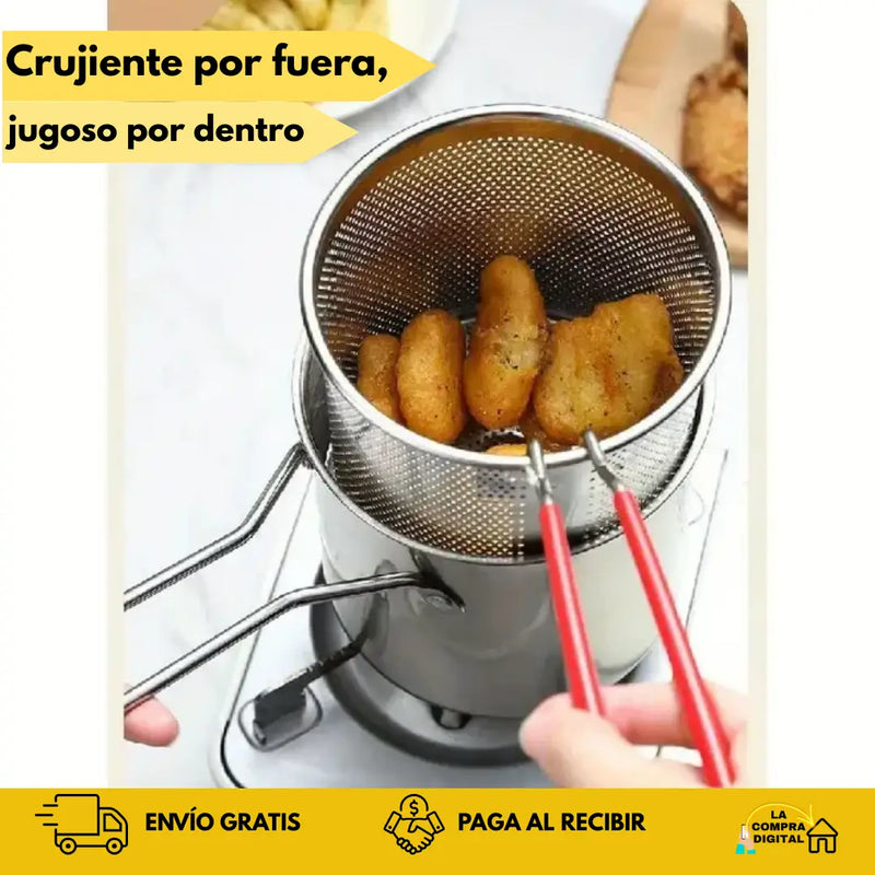 OLLA PARA FREÍR PRO+PINZAS