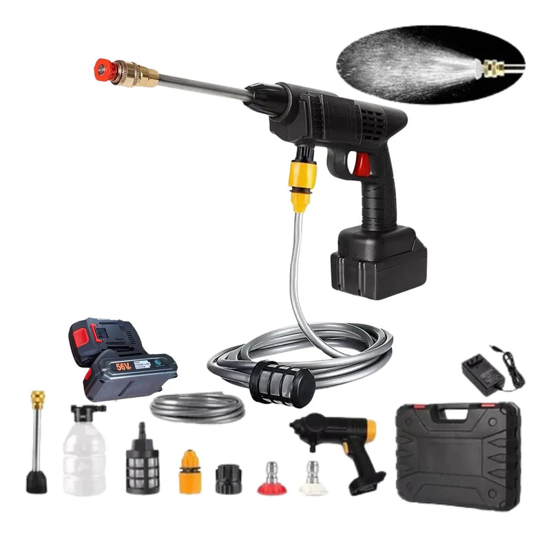 PISTOLA HIDROLAVADORA DE ALTA PRESIÓN+MALETIN+2 Baterias